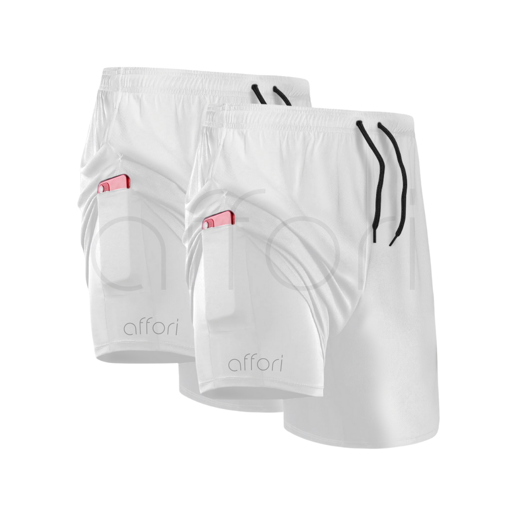 Kit 2 Shorts Compressão 2 em 1 - Offori Tight