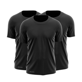 Kit 3 Camisetas Tecnológicas Masculinas FitneSmart - Anti-Suor