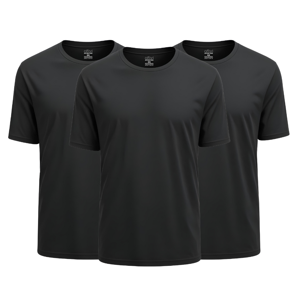Kit 3 Camisetas Tecnológicas Offori One - Ice Touch & Anti Odor