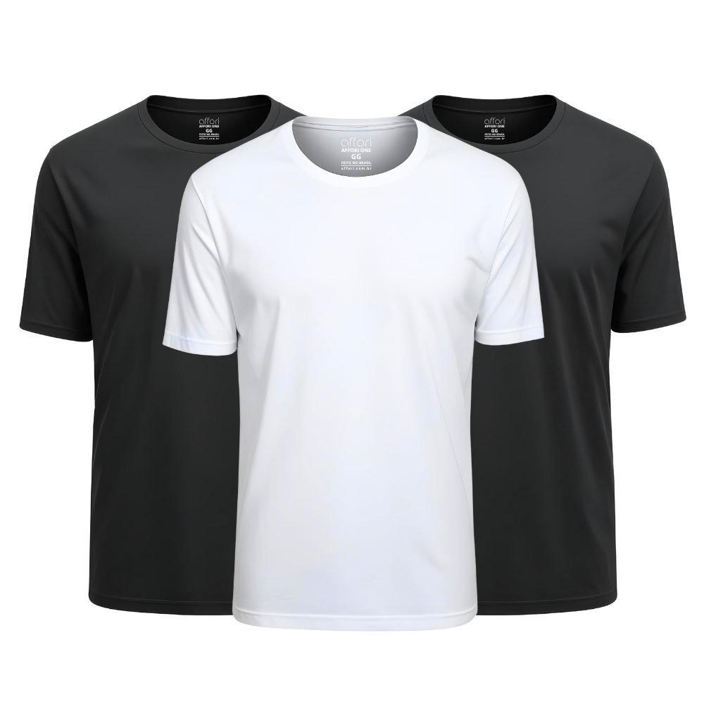 Kit 3 Camisetas Tecnológicas Offori One Ice Touch - Promoção de Inverno