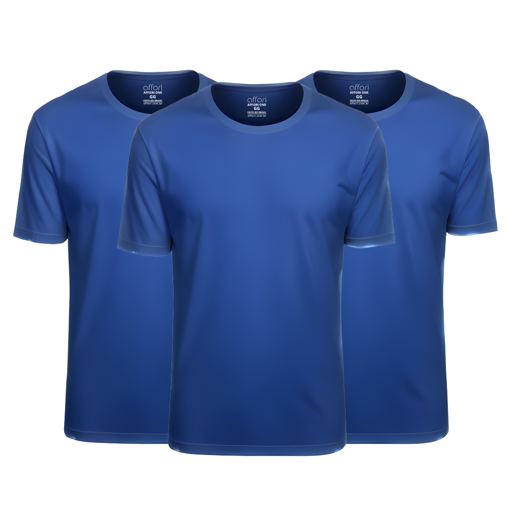 Kit 3 Camisetas Tecnológicas Offori One - Ice Touch & Anti Odor