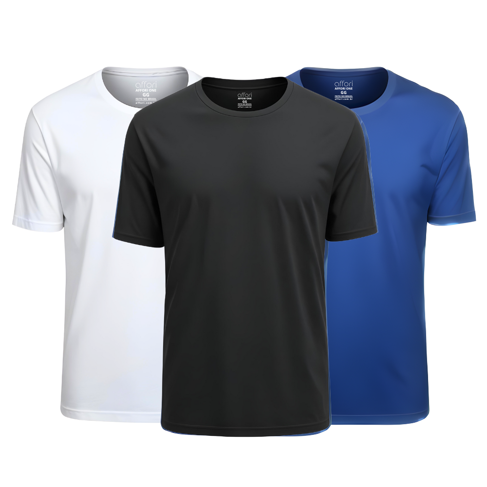 Kit 3 Camisetas Tecnológicas Offori One Ice Touch - Promoção de Inverno