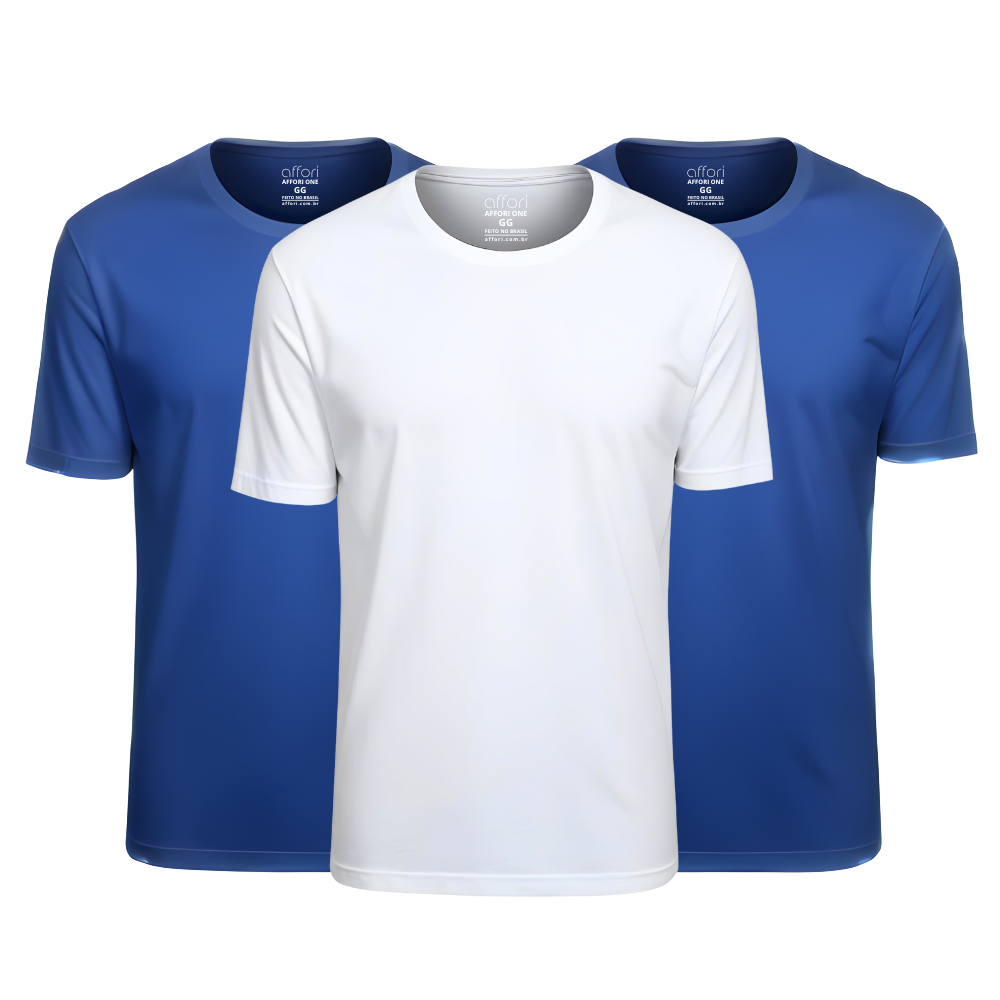 Kit 3 Camisetas Tecnológicas Offori One - Ice Touch & Anti Odor