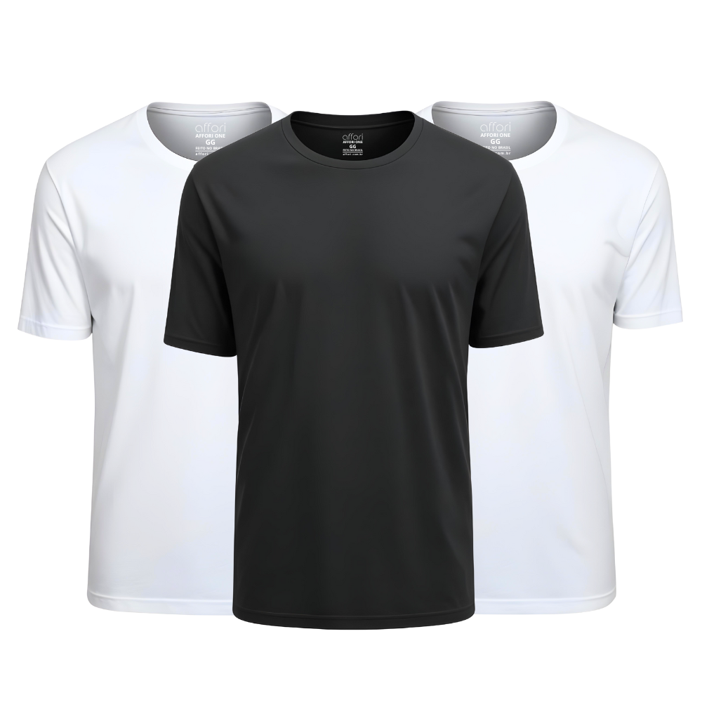 Kit 3 Camisetas Tecnológicas Offori One - Ice Touch & Anti Odor