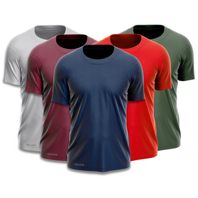 Kit 5 Camisetas Tecnológica Offori One - Ice Touch & Anti Odor Masculinas - Promoção de Inverno