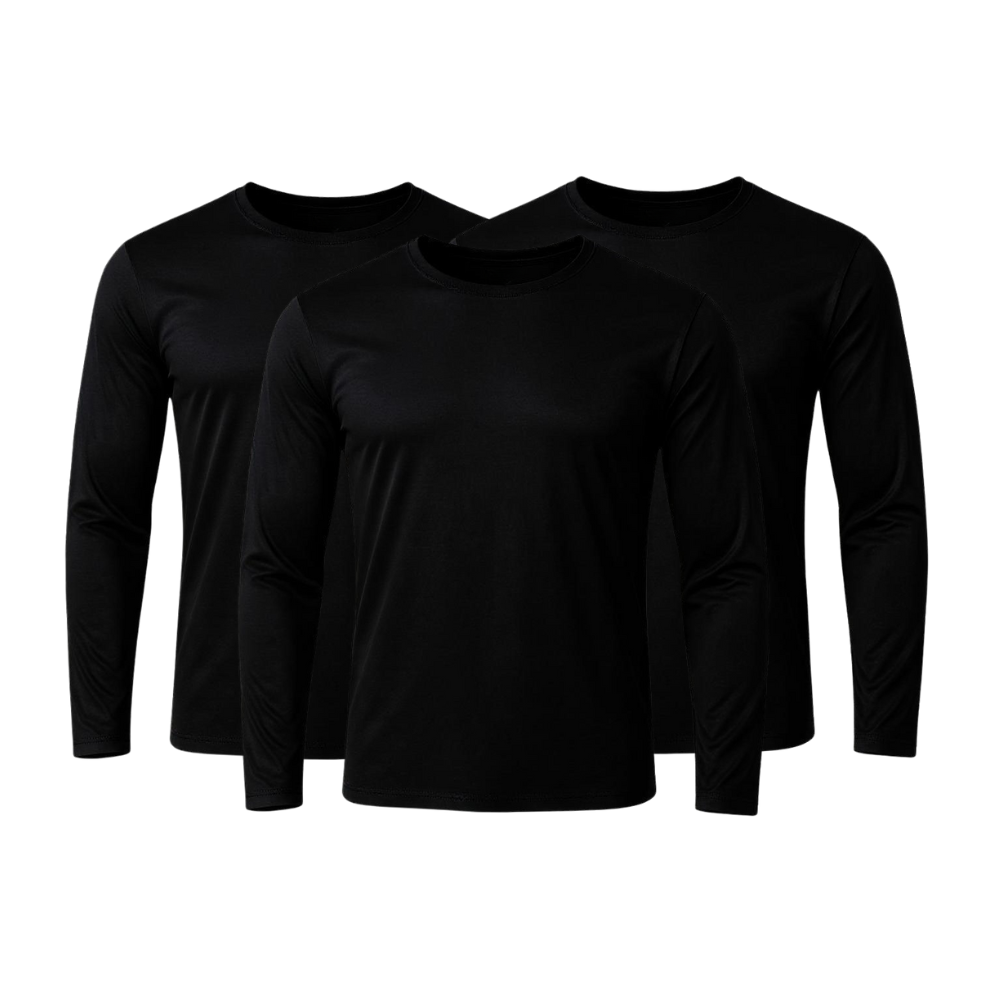 Kit 3 Camisetas Manga Longa Tecnológicas - ThermoShirt