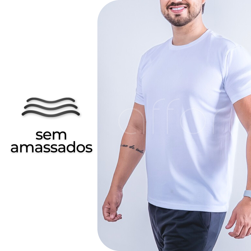 Kit 5 Camisetas Tecnológica Offori One - Ice Touch & Anti Odor Masculinas - Promoção de Inverno