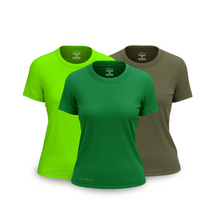 Kit 3 Camisetas Tecnológicas Femininas FitneSmart - Anti Suor
