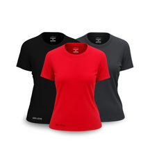 Kit 3 Camisetas Tecnológicas Femininas FitneSmart - Anti Suor