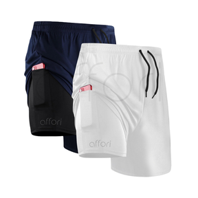 Kit 2 Shorts Compressão 2 em 1 - Offori Tight