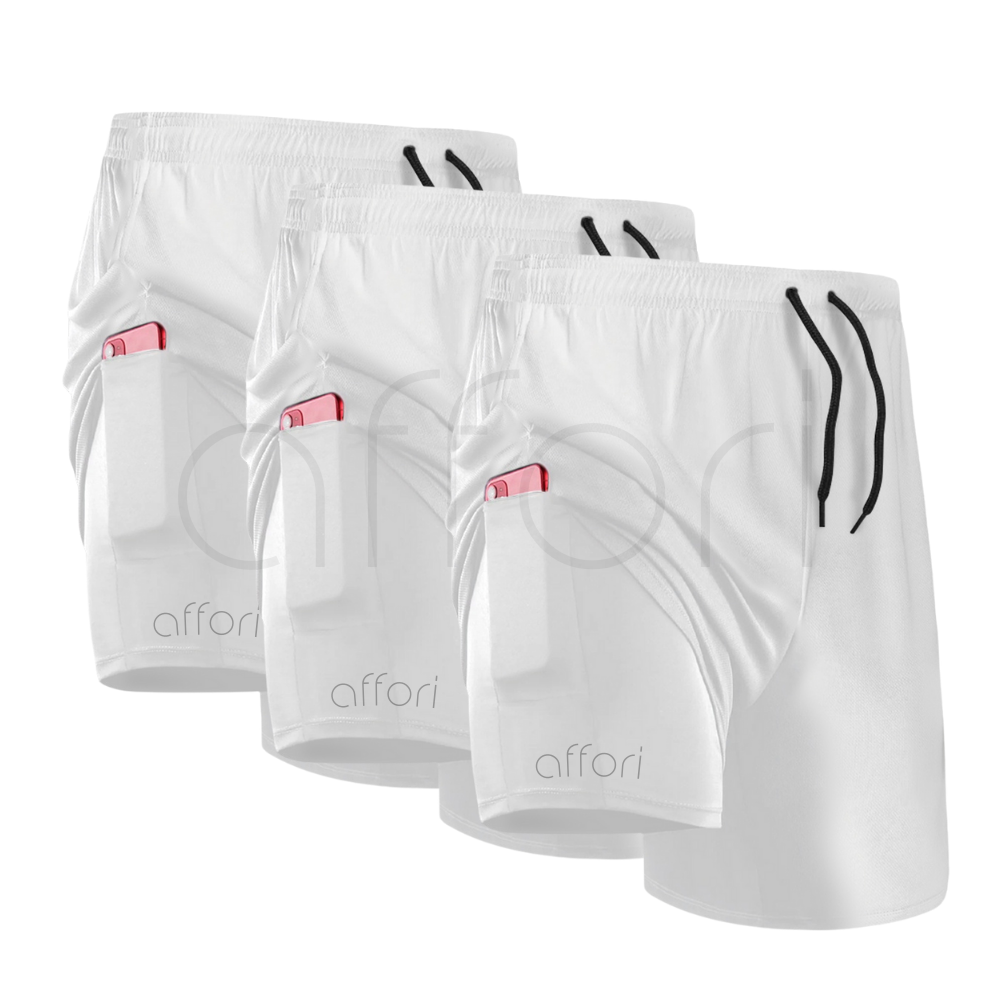 Kit 3 Shorts Compressão 2 em 1 - Promoção de Inverno