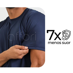 Kit 7 Camisetas Tecnológicas Fitnesmart Affori - Anti Suor