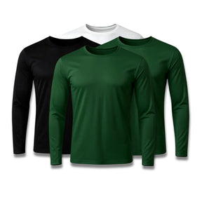Kit 4 Camisetas Mangas Longas Tecnológicas de Inverno Tech