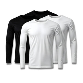 Kit 4 Camisetas Mangas Longas Tecnológicas de Inverno Tech