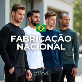 Kit 4 Camisetas Mangas Longas Tecnológicas de Inverno Tech
