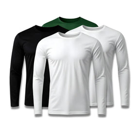 Kit 4 Camisetas Mangas Longas Tecnológicas de Inverno Tech