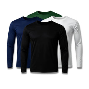Kit 4 Camisetas Mangas Longas Tecnológicas de Inverno Tech
