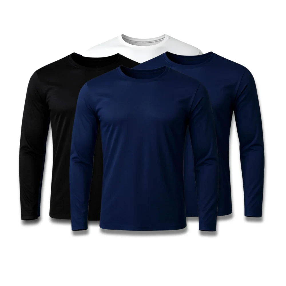 Kit 4 Camisetas Mangas Longas Tecnológicas de Inverno Tech
